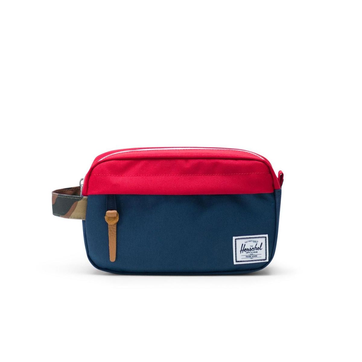 Herschel Classic Chapter Carry On Pouch Navy/Red/Woodland Camo