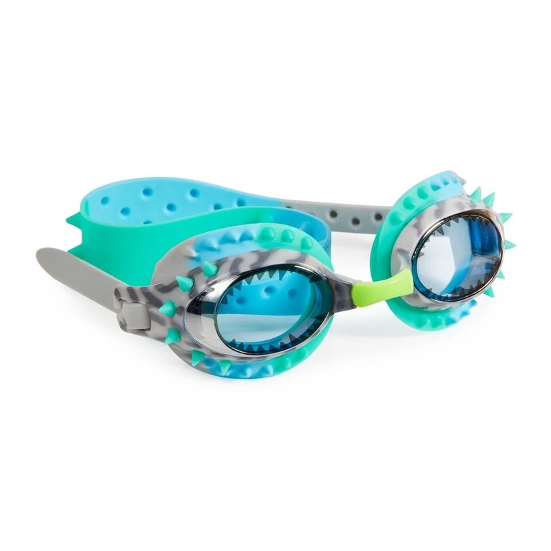 Bling2o Swimming Goggles Prehistoric Times Raptor Blue Grey