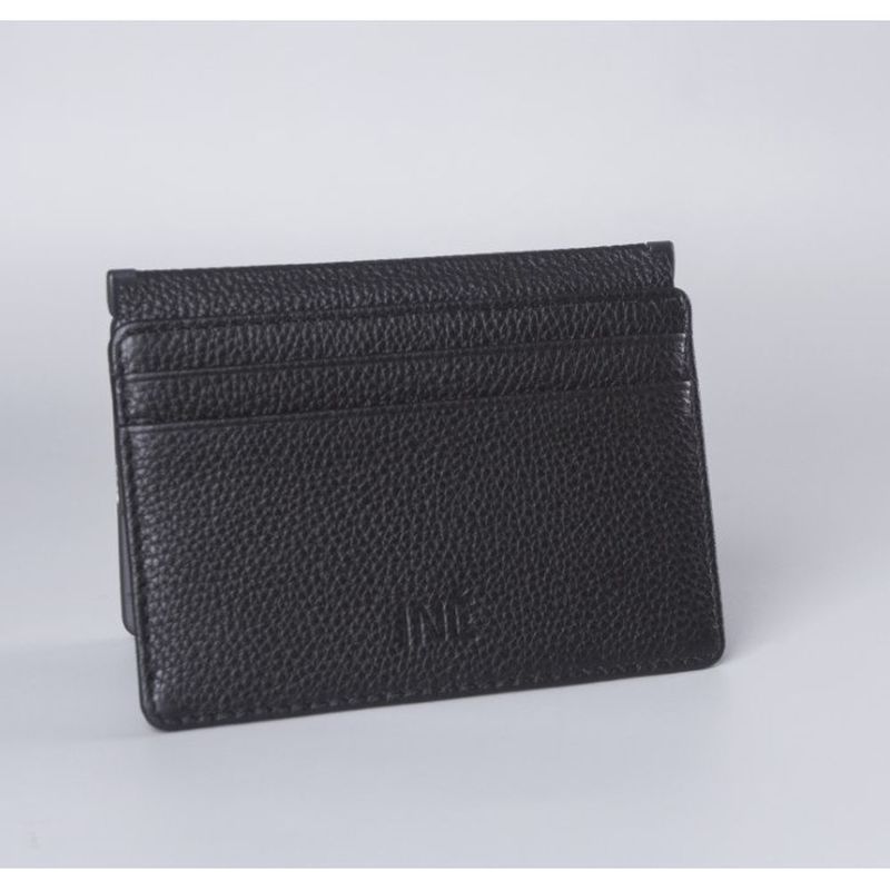 Ine Wallet & Charger Leather Black