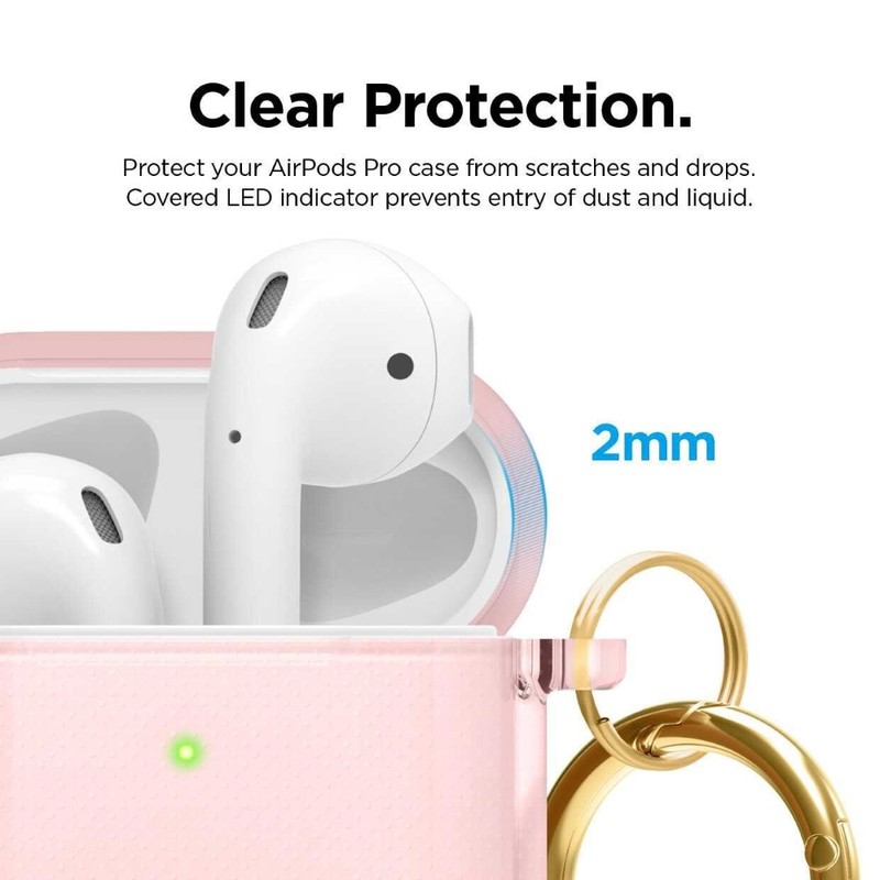 Elago Clear Hang Case Lovely Pink for AirPods