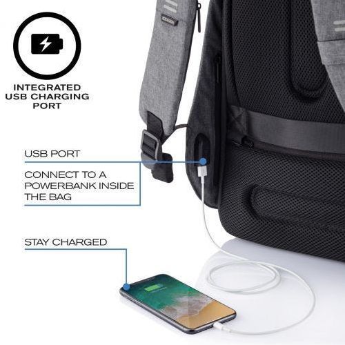 XD Design Bobby Hero Regular Grey Anti-Theft 15-inch Backpack