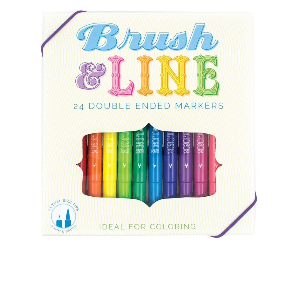 International Arrivals Brush & Line Double Ended Markers