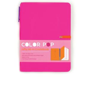 International Arrivals Color Pop Notebook Hot Pink