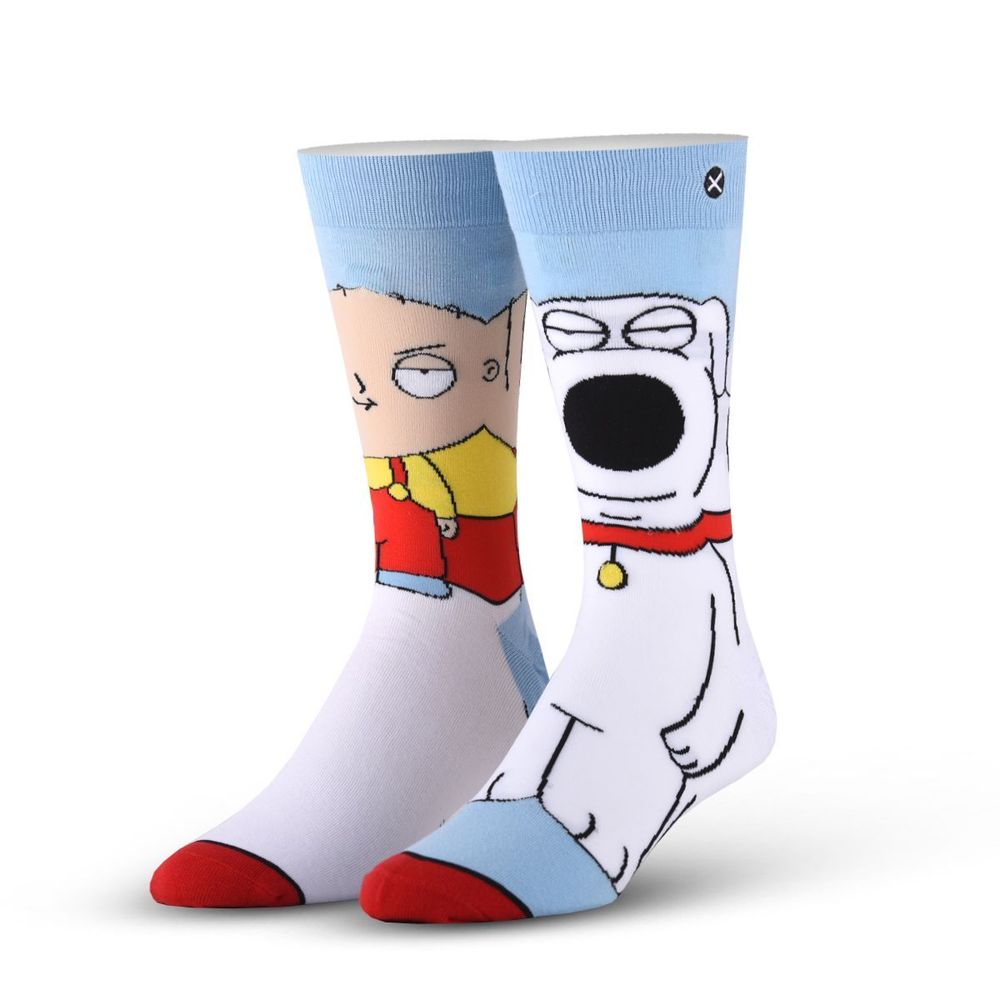 Odd Sox Family Guy Stewie/Brian Knit Men's Socks (Size 6-13)