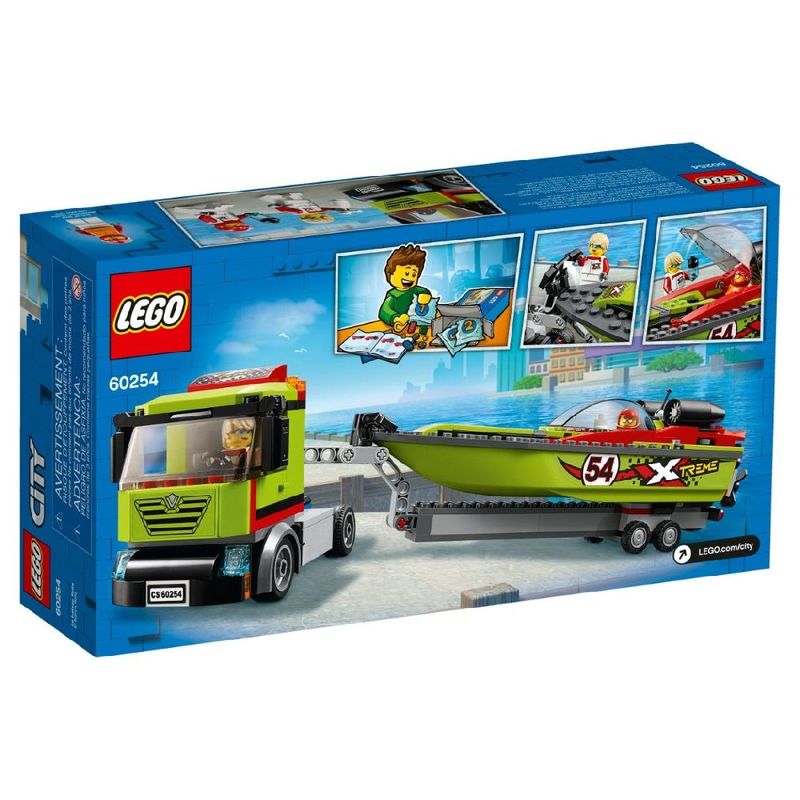 LEGO City Great Vehicles Race Boat Transporter 60254
