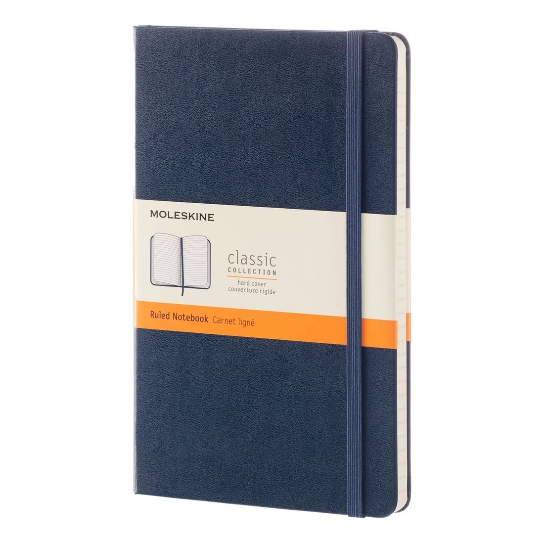 Moleskine Plain Hard Notebook Large - Sapphire Blue