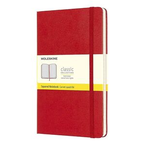 Moleskine Squared F2 Notebook Large - Red