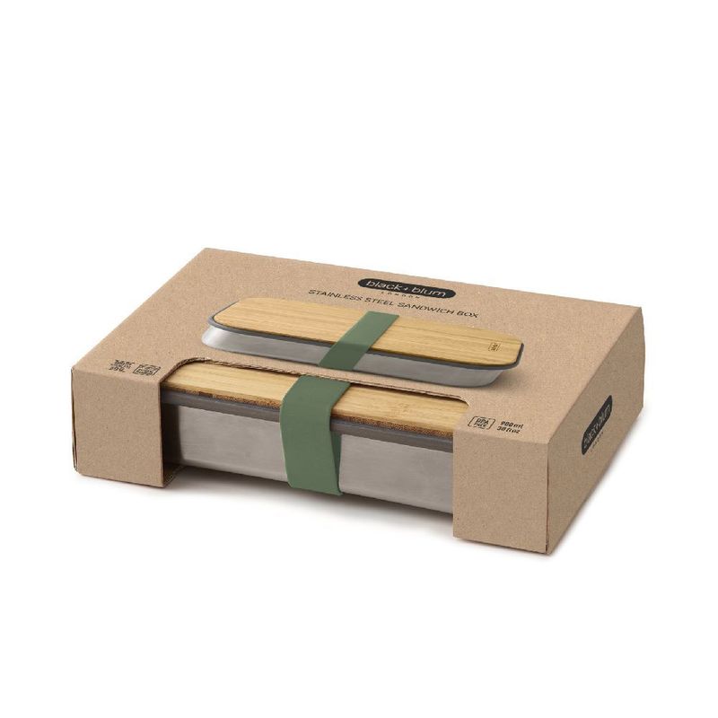 Black And Blum Sandwich Box Stainless Steel Olive