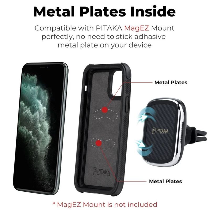 Pitaka Magez Case Pro Black/Grey Twill for iPhone 11 Pro