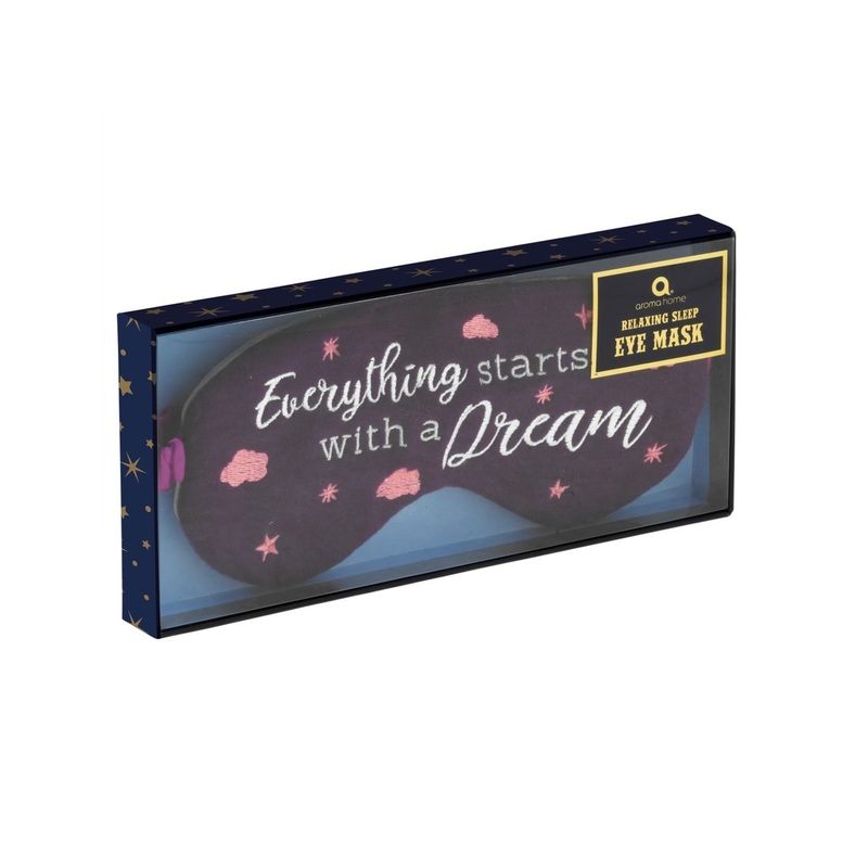 Aroma Home Everything Starts with A Dream Felt Eye Mask