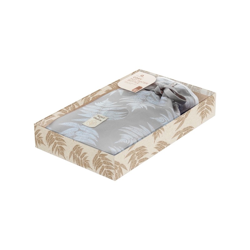 Aroma Home Hot Water Bottle 2L Nature Range Printed Stone Fern