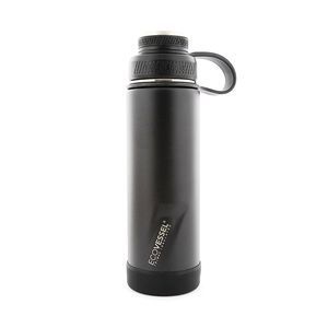 Ecovessel Boulder Trimax Protective Bumper Black Shadow Water Bottle 590ml