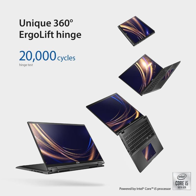ASUS ZenBook Flip UX463FL-AI023T Laptop i5-10210U/8GB/512GB SSD/NVIDIA GeForce MX250 2GB/14 FHD/60 Hz/Windows 10/Grey