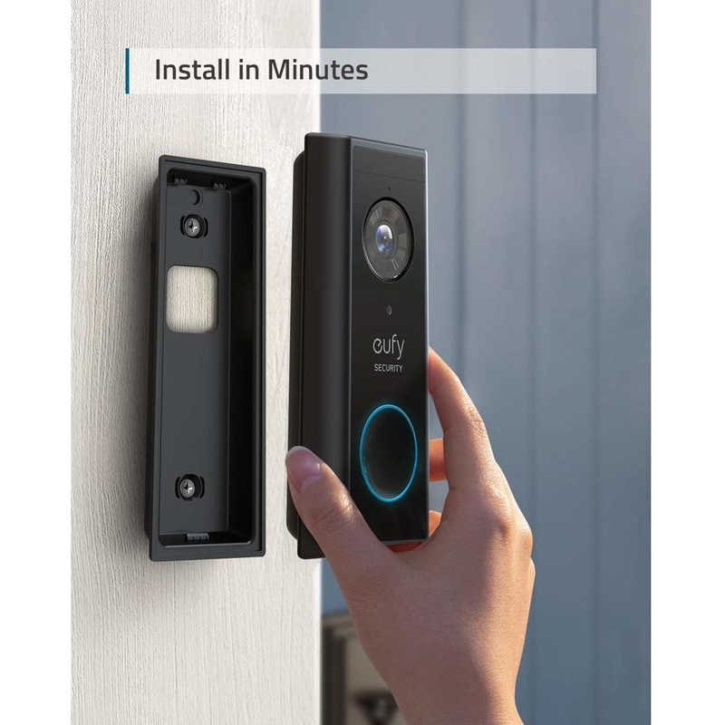 eufy Security/Wireless Video Doorbell (Battery-Powered) with 2K HD/No Monthly Fee