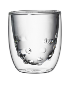 QDO Water Double Wall Transparent Glass 75ml (Set of 2)