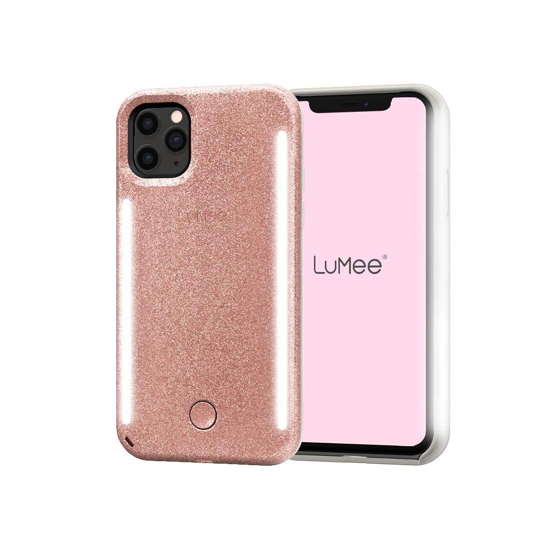 Lumee Duo Case Rose Glitter for iPhone 11 Pro Max