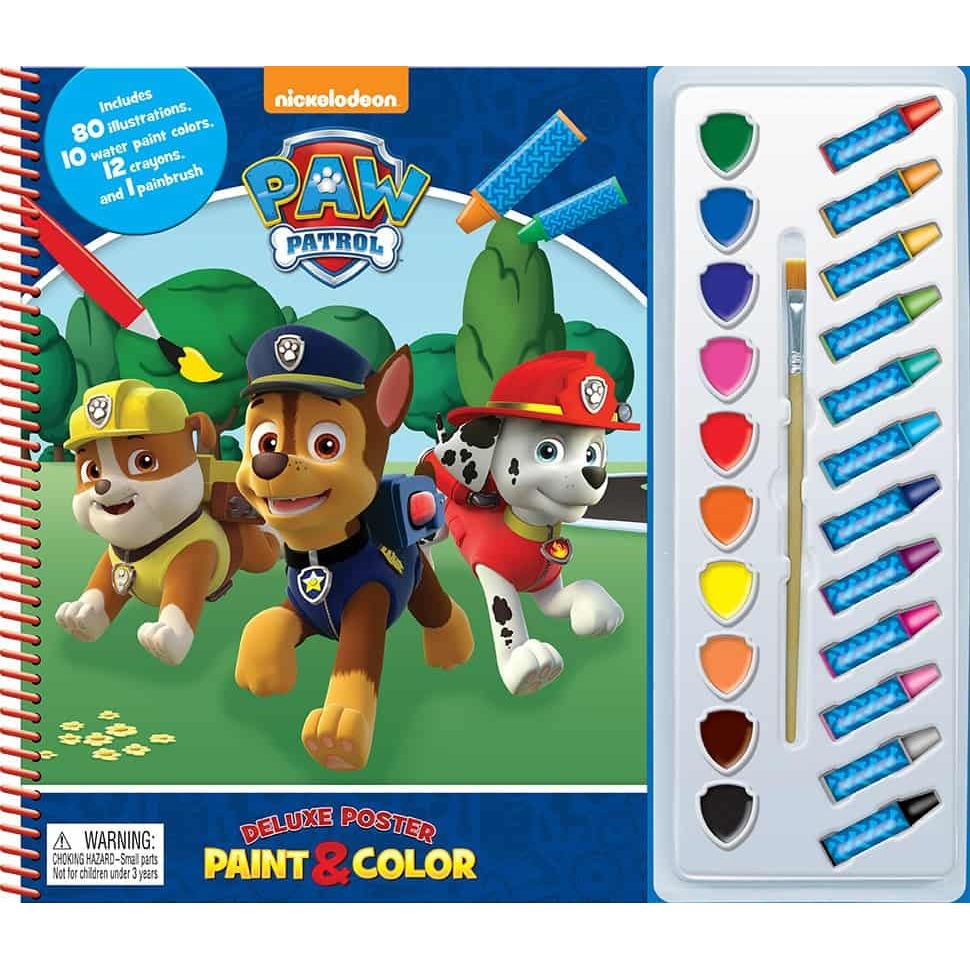 Paw Patrol Deluxe Poster Paint & Color | Phidal