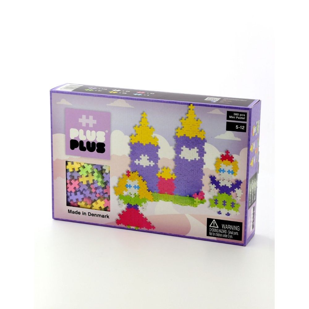 Plus-Plus Mini Pastel Castle Building Blocks (360 Pcs)
