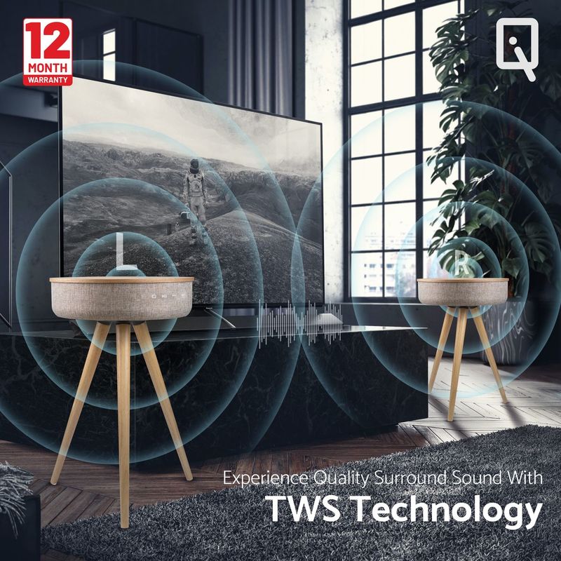 IQ IQZ1 Smart Table Speaker Walnut