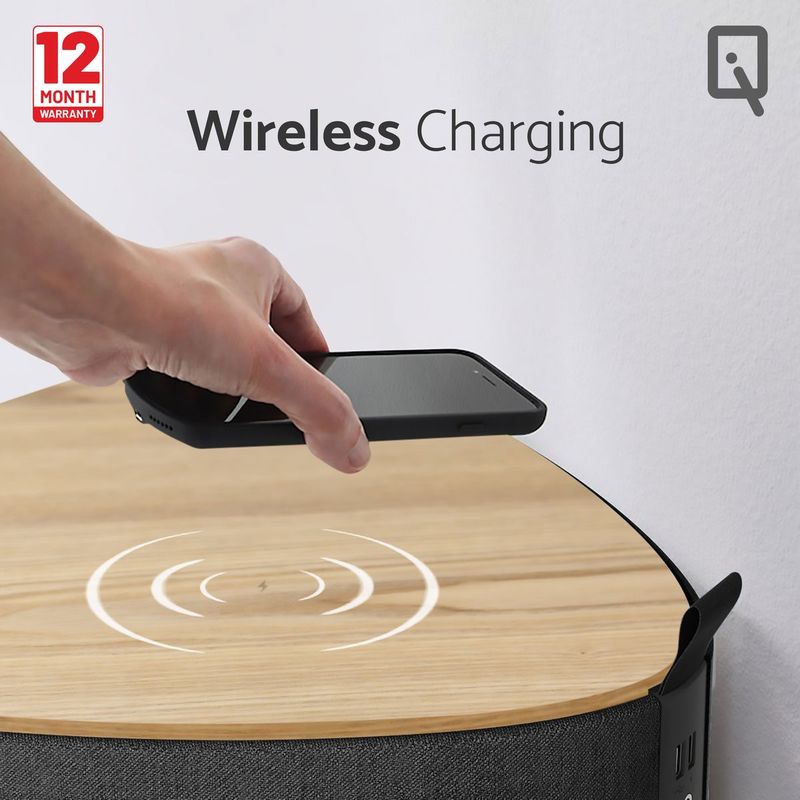 IQ IQZ2 Smart Table Speaker Ash With Wooden Tray
