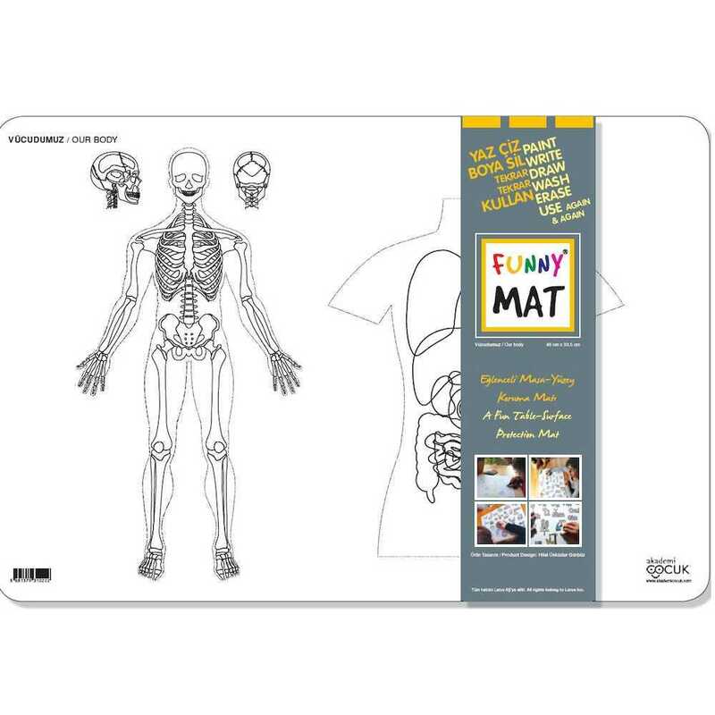 Funny Mat Activity Placemat Our Body