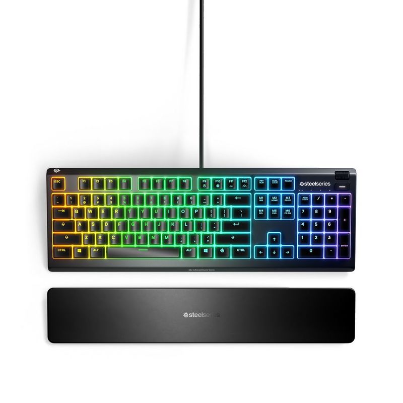 SteelSeries APEX 3 RGB Gaming Keyboard - Whisper-Quiet Switch (US English)