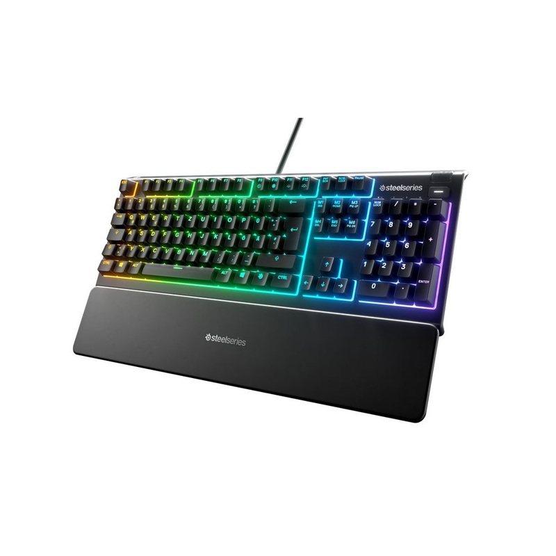 SteelSeries APEX 3 RGB Gaming Keyboard - Whisper-Quiet Switch (US English)