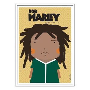 Bob Marley Art Poster by Ninasilla (30 x 40 cm)