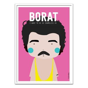 Borat Art Poster by Ninasilla (30 x 40 cm)