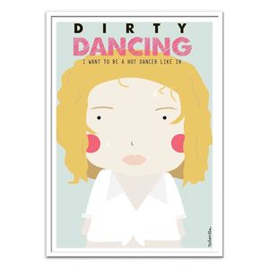 Dirty Dancing Art Poster by Ninasilla (30 x 40 cm)