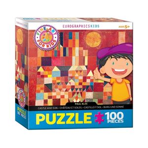Eurographics Castle And Sun By Paul Klee 100 Pcs Jigsaw Puzzle