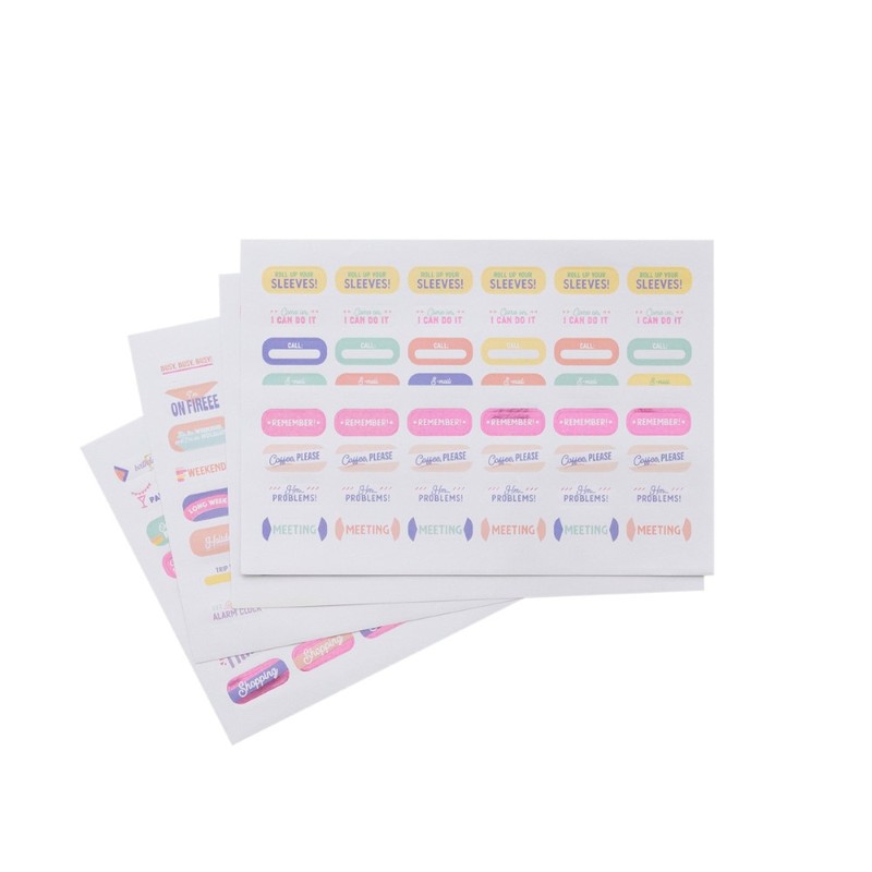Glitter Collection Stickers Make Way, I'm Coming Planner with Stickers