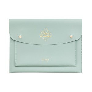 Back to Office Today Is the Day Green Double Wristlet