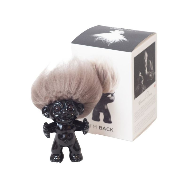 Good Luck Troll Black with Natural Hair Statue (12 cm)