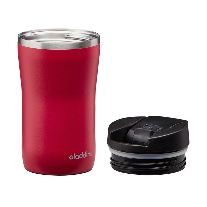 Aladdin Cafe Thermavac Leak-Lock Stainless Steel Mug Cherry Red 250ml
