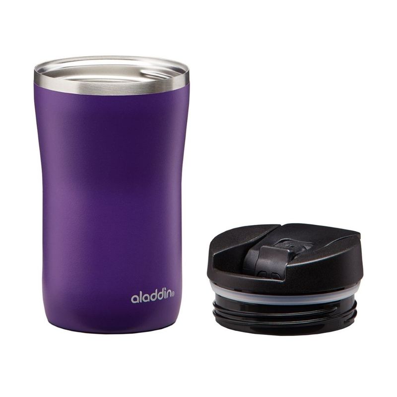 Aladdin Cafe Thermavac Leak-Lock Stainless Steel Mug Violet Purple 250ml