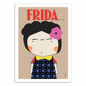 Frida Art Poster by Ninasilla Carte (10.5 x 14.8 cm)