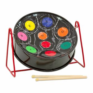 Rainbow Colors Steel Drum Pan