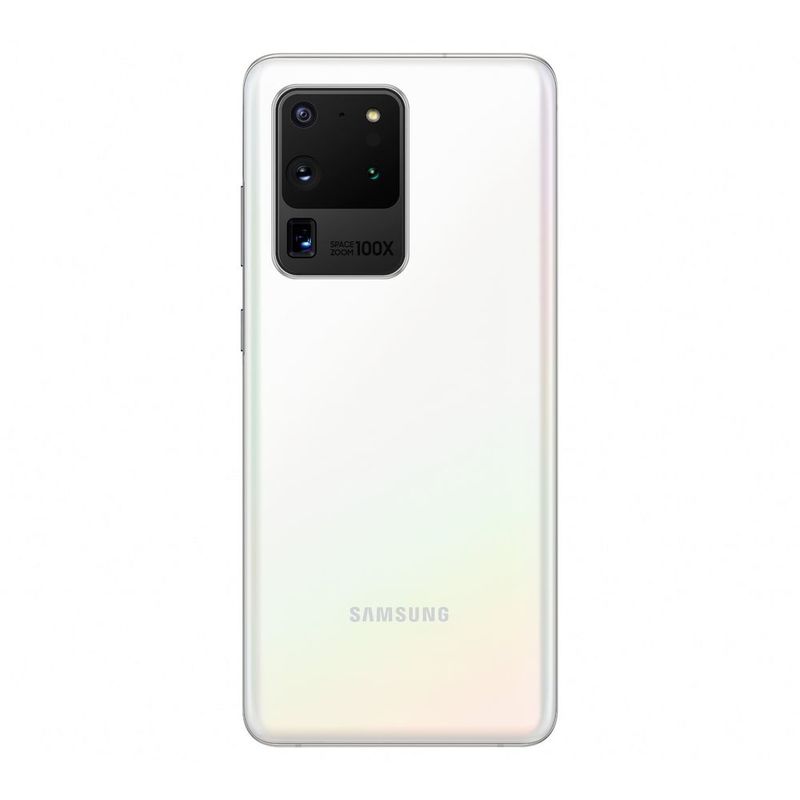 Samsung Galaxy S20 Ultra 5G Smartphone Cloud White 128GB/12GB/6.9 Inch Quad HD+/12MP + 40MP/5000mAh/Hybrid + eSIM