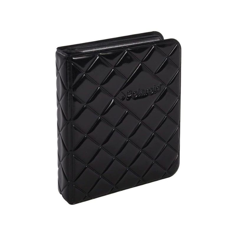 Polaroid Quilted Cover Photo Album Black for 2 x 3 inch Photos (Holds up to 64 Photos)