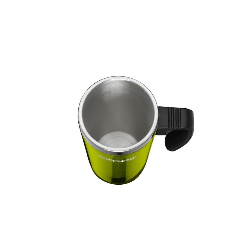 Thermos Thermocafe Stainless Steel w/ Plastic Cover Travel Mug Lime Green 400ml
