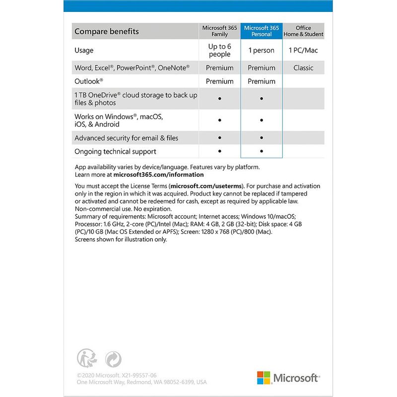 Microsoft 365 Personal (12 Month Subscription)