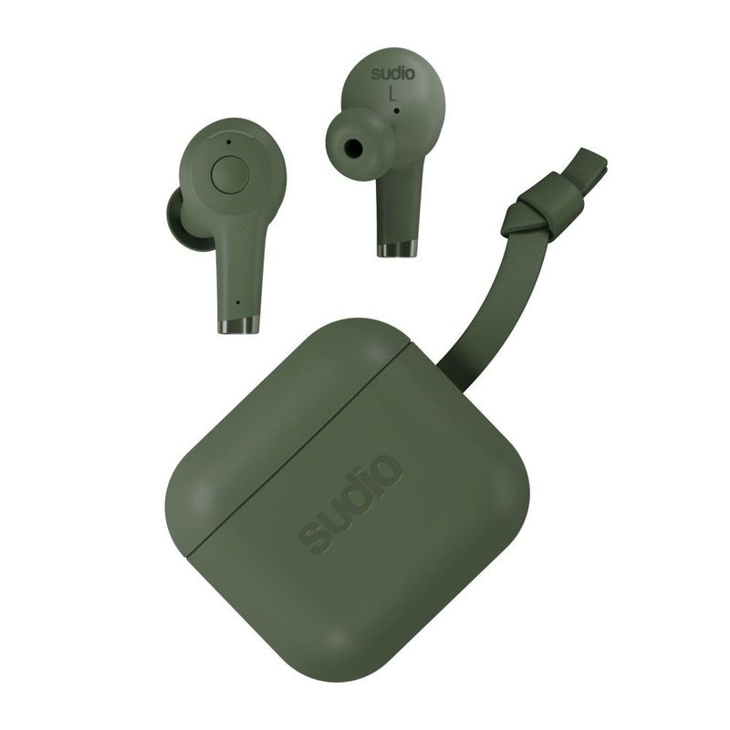 Sudio Ett Active Noise-Cancelling Wireless Earphones Green