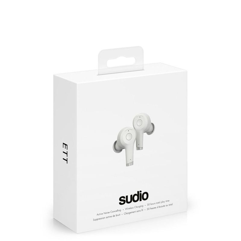 Sudio Ett Active Noise-Cancelling Wireless Earphones White