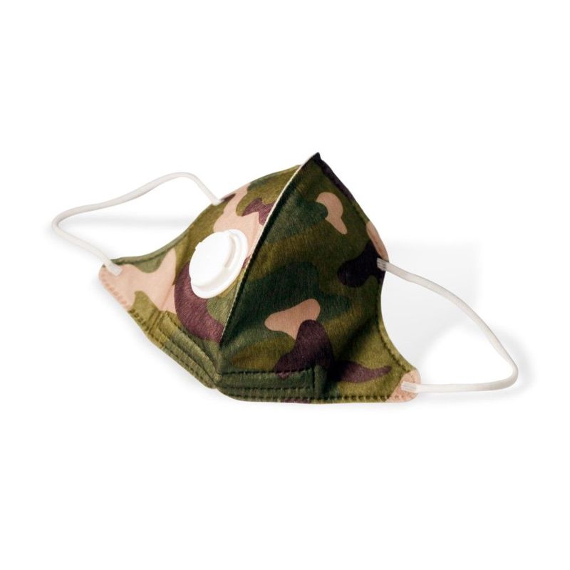 Kids Cotton Cloth Mask Camo (With Activated Carbon Filter)