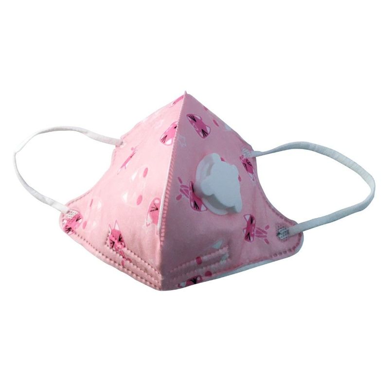 Kids Cotton Cloth Mask Pink (With Activated Carbon Filter)