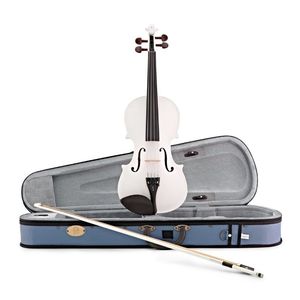 Stentor 1401AWH Harlequin Violin Outfit White 4/4 (Includes Violin, Case and Wooden Bow)