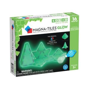 Magna-Tiles Glow 16 Piece Magnetic Building Set