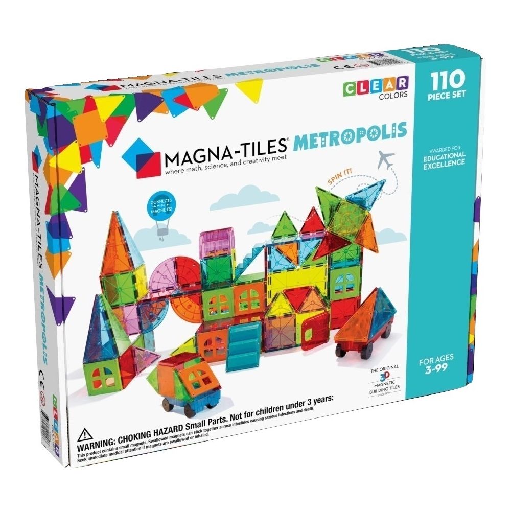 Magna-Tiles Metropolis 110 Piece Magnetic Building Set