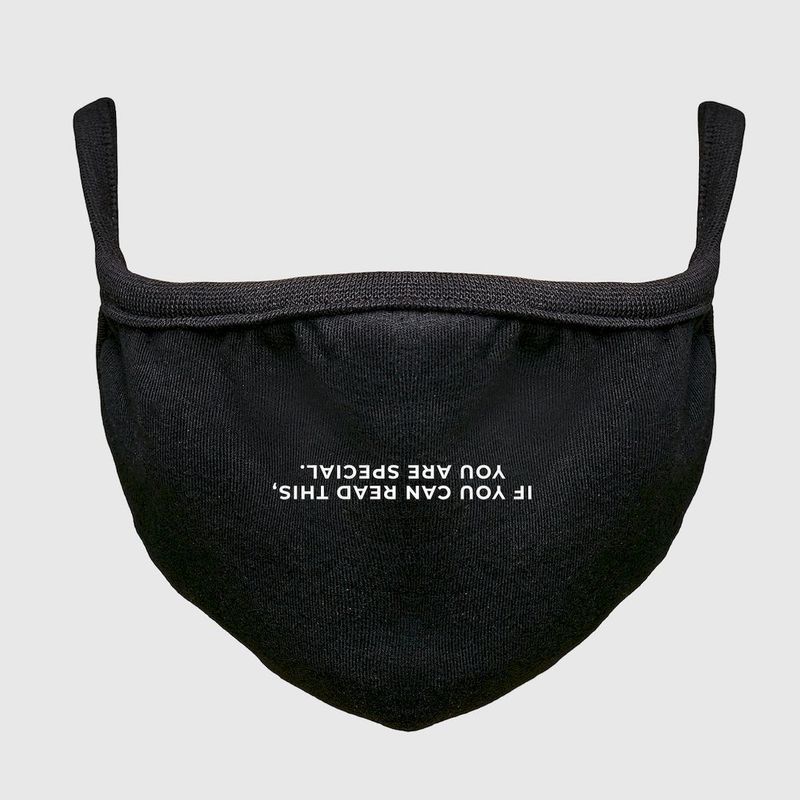 Mister Tee Read This Unisex Face Mask Black